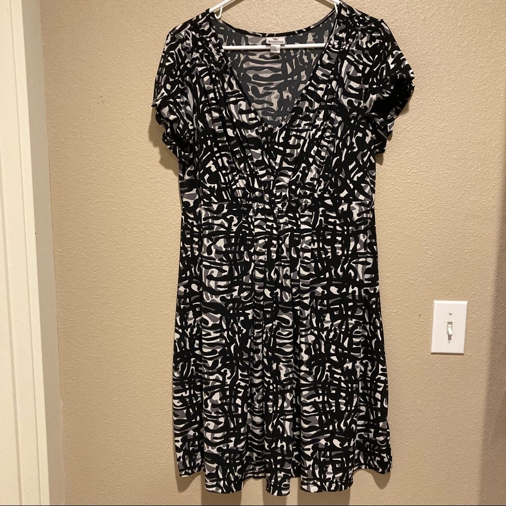 Worthington Black & White Dress - Large